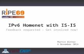 IPv6  Homenet  with IS-IS