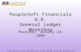 PeopleSoft Financials 8.8  General Ledger Workshop