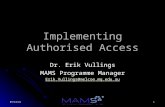 Implementing Authorised Access