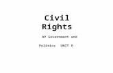 Civil Rights AP Government and Politics UNIT 9