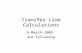 Transfer Line Calculations