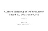 Current standing of the  undulator  based ILC  positron  source