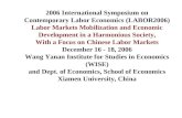 2006 International Symposium on Contemporary Labor Economics (LABOR2006)