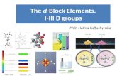 The  d -Block Elements. I-III B groups