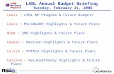 LANL Annual Budget Briefing Tuesday, February 21, 2006