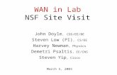 WAN in Lab NSF Site Visit
