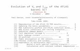 Evolution of V D  and I LEAK  of the ATLAS barrel SCT  ( Version 8 ) 5 December ,  2009