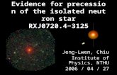 Evidence for precession of the isolated neutron star RXJ0720.4 − 3125