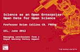 Open data as the engine of  the “scientific revolution”