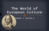 The World of European Culture