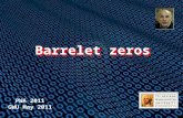 Barrelet zeros