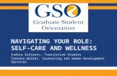 Navigating your role: Self-care and wellness