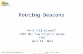 Routing Beacons