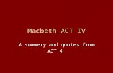 Macbeth ACT  IV
