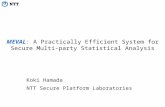 MEVAL : A Practically Efficient  System for Secure  Multi-party Statistical Analysis