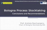 Bologna Process Stocktaking Conclusions and Recommendations