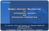 Model-Driven Mechanism in  Information Systems  and  Enterprise Engineering