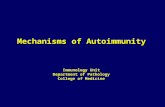 Mechanisms of Autoimmunity