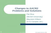 Changes to AACR2  Problems and Solutions