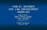 PUBLIC RECORDS FOR LAW ENFORCEMENT AGENCIES