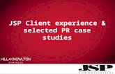 JSP Client experience & selected PR case studies