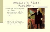 America’s First President
