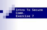 Intro To Secure Comm. Exercise 7