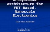 Array-Based Architecture for FET-Based, Nanoscale Electronics André DeHon , Member IEEE