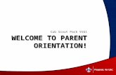 Welcome to parent orientation!
