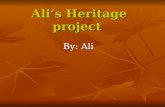 Ali’s Heritage project
