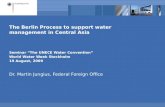The Berlin Process to support water management in Central Asia