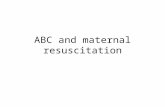 ABC and maternal resuscitation