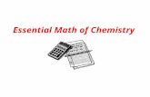 Essential Math of Chemistry