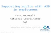 Supporting adults with ASD in employment