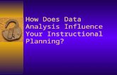 How Does Data Analysis Influence Your Instructional Planning?