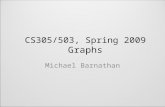 CS305/503, Spring 2009 Graphs