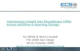 Harnessing Insight into  Disciplinary Differences  to Refine e-learning Design