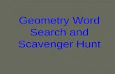 Geometry Word Search and Scavenger Hunt