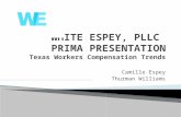 WHITE ESPEY, PLLC  PRIMA PRESENTATION Texas Workers Compensation Trends