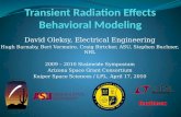 Transient Radiation Effects Behavioral Modeling