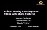 Robust Moving Least-squares Fitting with Sharp Features
