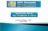 SemTech 2010:  My feedback & ideas