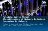 Metadata-driven Threat Classification of Network Endpoints Appearing in Malware