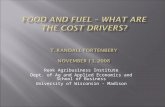 food and Fuel – What are the Cost Drivers? T. Randall Fortenbery November 13, 2008