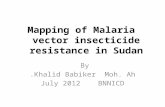 Mapping of Malaria vector insecticide resistance in Sudan
