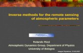 Inverse methods for the remote sensing of atmospheric parameters