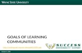 Goals of learning communities
