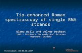 Tip-enhanced Raman spectroscopy of single RNA strands