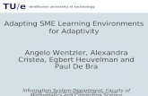 Adapting SME Learning Environments for Adaptivity