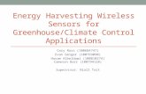Energy Harvesting Wireless Sensors for Greenhouse/Climate Control Applications